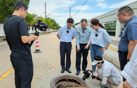  观察员吴剑文与《第一动力》节目组走进协会副会长单位-圣禹生态 